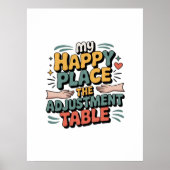 Poster Chiropractic Adjustment Bliss for Back Pain Relief (Devant)