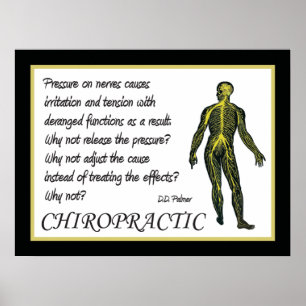 Poster Chiropractic Ajuster l'affiche de cause