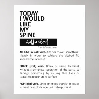 Poster Chiropractic Art, Chiropractic Poster, Chiro 