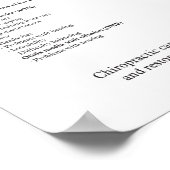 Poster Chiropractic Care for Otitis Media Ear Infections (Coin)