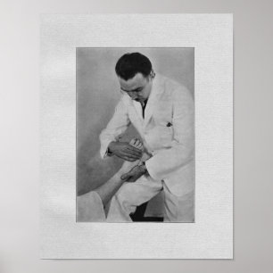 Poster Chiropractic Extremity Adjustment Vintage Print