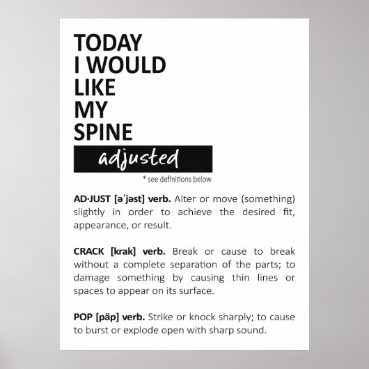 Poster Chiropractic Poster, Chiropractic Art, Chiro  (Devant)
