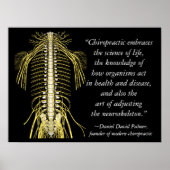 Poster Chiropractic Quotes & Sayings DD Palmer (Devant)