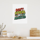 Poster Chiropractic Stress Relief Back Adjustment Gift (Cuisine)