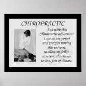 Poster Chiropractische aanpassing Citaat (Voorkant)
