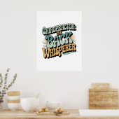 Poster Chiropractor Back Whisperer Gift Idea (Cuisine)