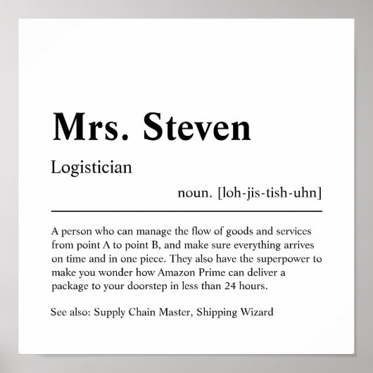 Poster Chiropractor cadeau personnalisé (Devant)