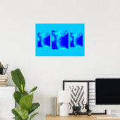 Poster chiropratique : Blues cervicales latéraux (Bureau à domicile)