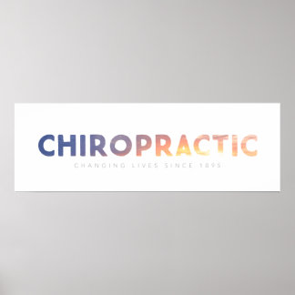 Poster Chiropratique - Changement de vie depuis 1895
