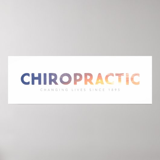 Poster Chiropratique - Changement de vie depuis 1895 (Devant)