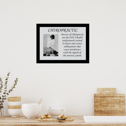 Poster Chiropratique corrige l'affiche de soumission de s (Cuisine)
