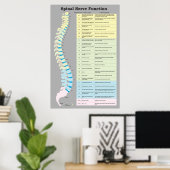 Poster Chiropratique de la fonction nerveux épiniè (Bureau à domicile)