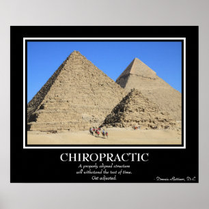 Poster chiropratique - Les grandes pyramides de Gi