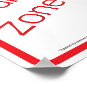 Poster Chiropratique No Subluxe Zone Panneau Mur (Coin)