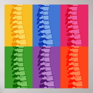Poster Chiropratique Spine Pop Art Print