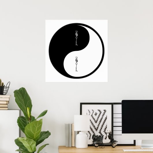 Poster Chiropratique Yin Yang (Bureau à domicile)
