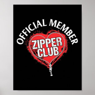 Poster Chirurgie cardiaque Officiel Zipper Club Cadeau Me