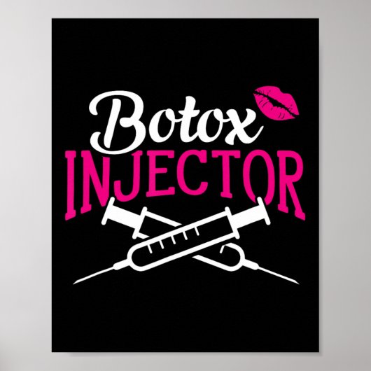 Poster Chirurgie plastique Cosmétique Injector Lips Botox (Devant)
