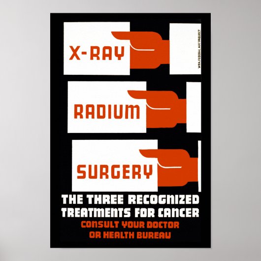 Poster Chirurgie radium Xray (Devant)