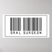 Poster Chirurgien Oral Barcode (Devant)