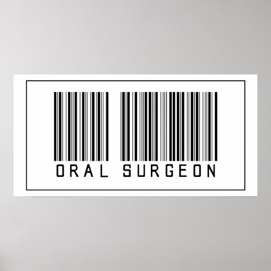 Poster Chirurgien Oral Barcode (Devant)