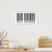 Poster Chirurgien Oral Barcode (Cuisine)
