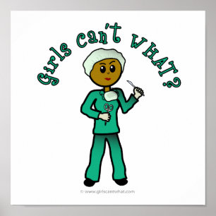 Poster Chirurgienne noire en écologie