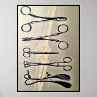 Poster chirurgische instrumenten