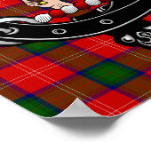 Poster Chisholm Clan Badge & Tartan 8.5x11 (Coin)