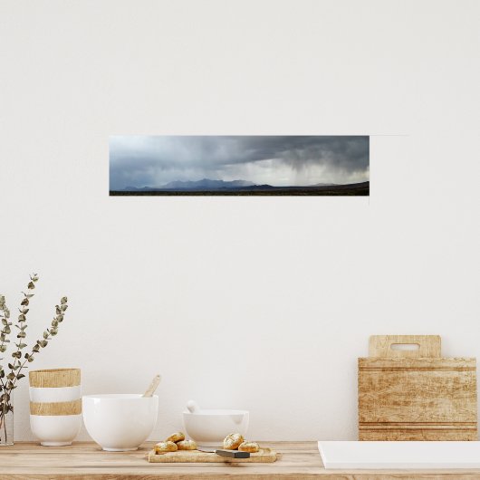 Poster Chisos Monts Rainstorm - Big Bend (Cuisine)