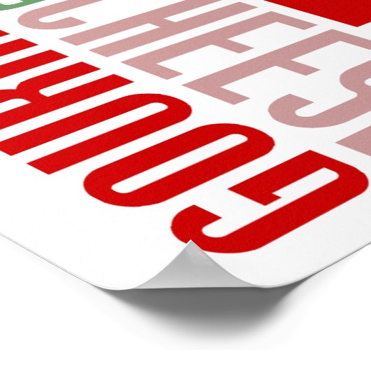 Poster chitChat à la pizza (Coin)