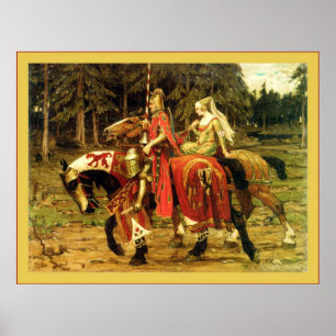 Poster Chivalence héraldique ~ Alphonse Mucha