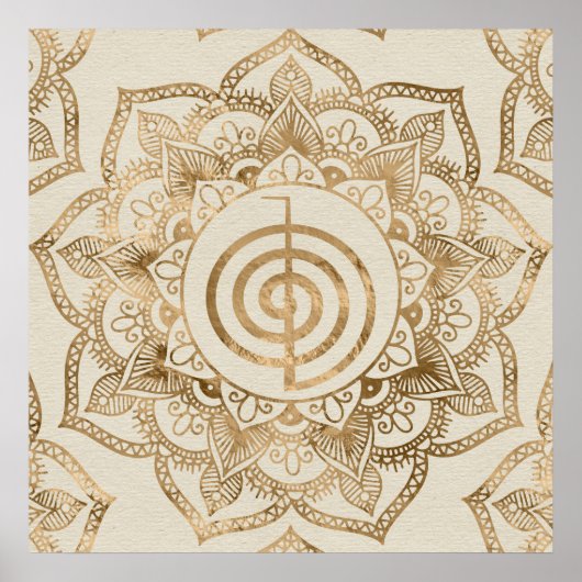Poster Cho Ku Rei - pastel or lotus mandala (Devant)