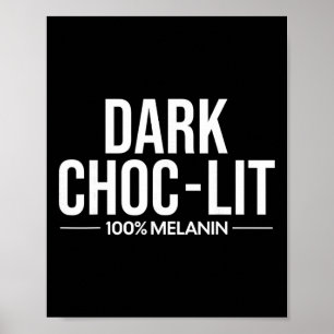 Poster Choc Lit Melanin Chocolat Noir Mois de l'Histoire