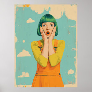 Poster Choc rétro Pop Color