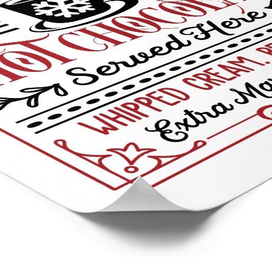 Poster Chocolat à chaud (Coin)