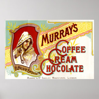 Poster Chocolat à la crème de café Murrays