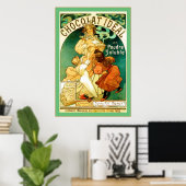 Poster Chocolat ~ Alphonse Mucha ~ Vintage Ad (Bureau à domicile)