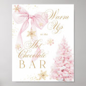 Poster Chocolat Bar Bow rose Froid à l'extérieur du Baby (Devant)