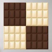 Poster Chocolat Brown Et Blanc (Devant)