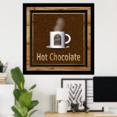 Poster Chocolat chaud (Bureau à domicile)