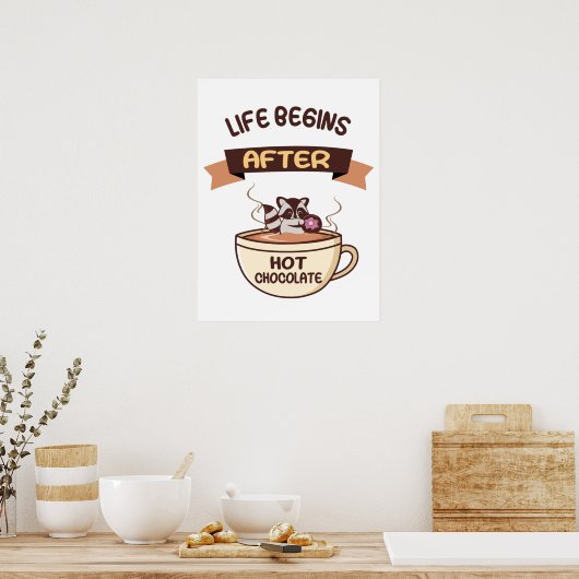 Poster Chocolat chaud (Cuisine)