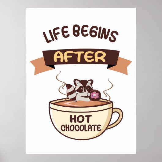 Poster Chocolat chaud (Devant)