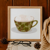 Poster Chocolat Chaud Avec Marshmallows