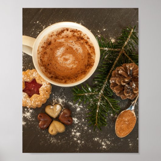 Poster Chocolat chaud de Noël (Devant)