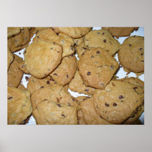 Poster Chocolat Chip avoine Cookies Imprimer