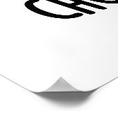 Poster Chocolat Concombre de Veggie Funny (Coin)