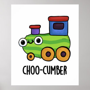 Poster Chocolat Concombre de Veggie Funny