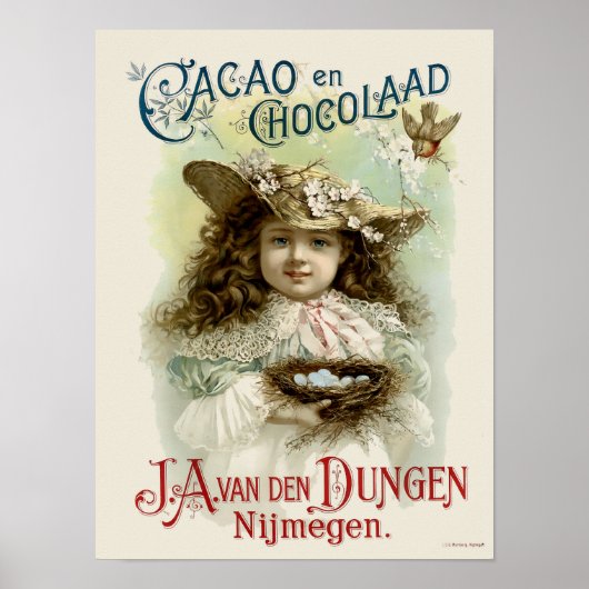 Poster Chocolat de l'ère victorienne cacao et (Devant)