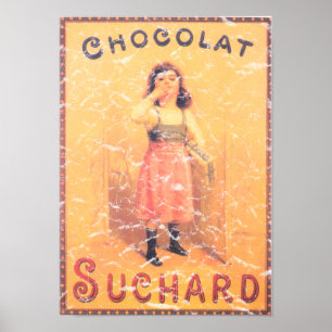 Poster Chocolat de Suchard affligé